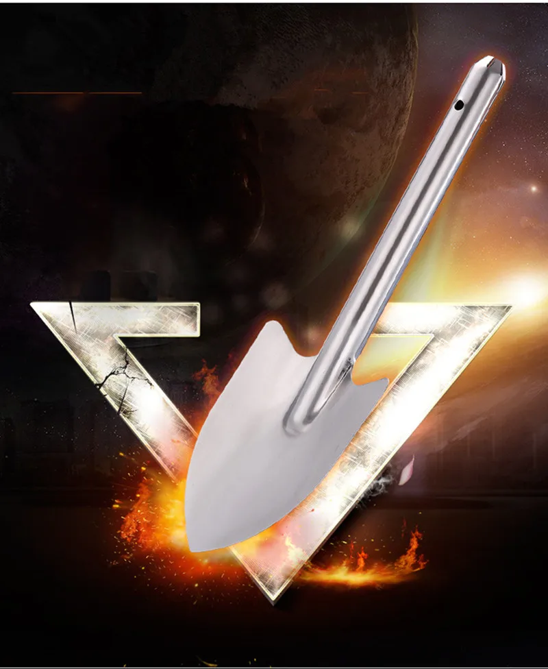 HS инструменты нержавеющая стальная садовая лопатка прочная наружная Лопата для