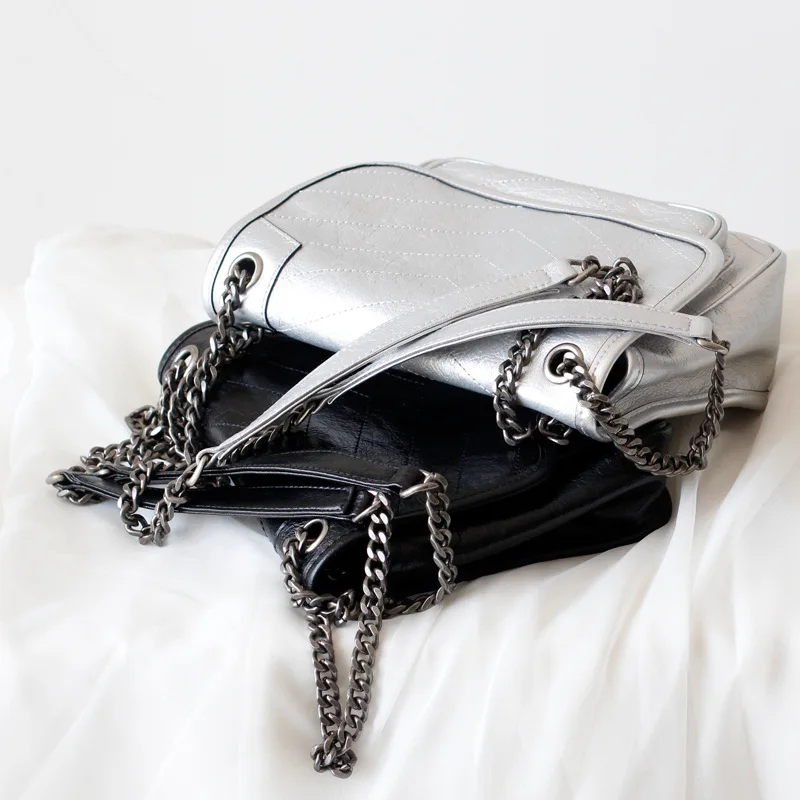 Новинка 2020 складная сумка почтальонка из бычьей кожи в стиле ретро с V образным