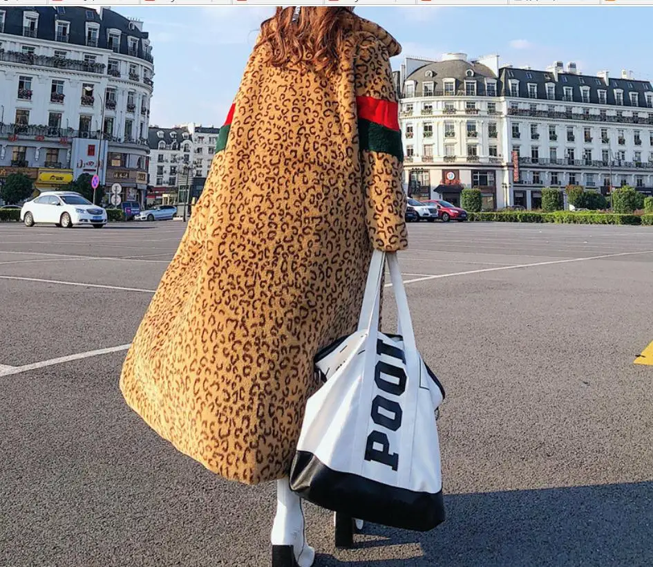 Новинка Женская длинная куртка из искусственного меха на осень и зиму пальто с