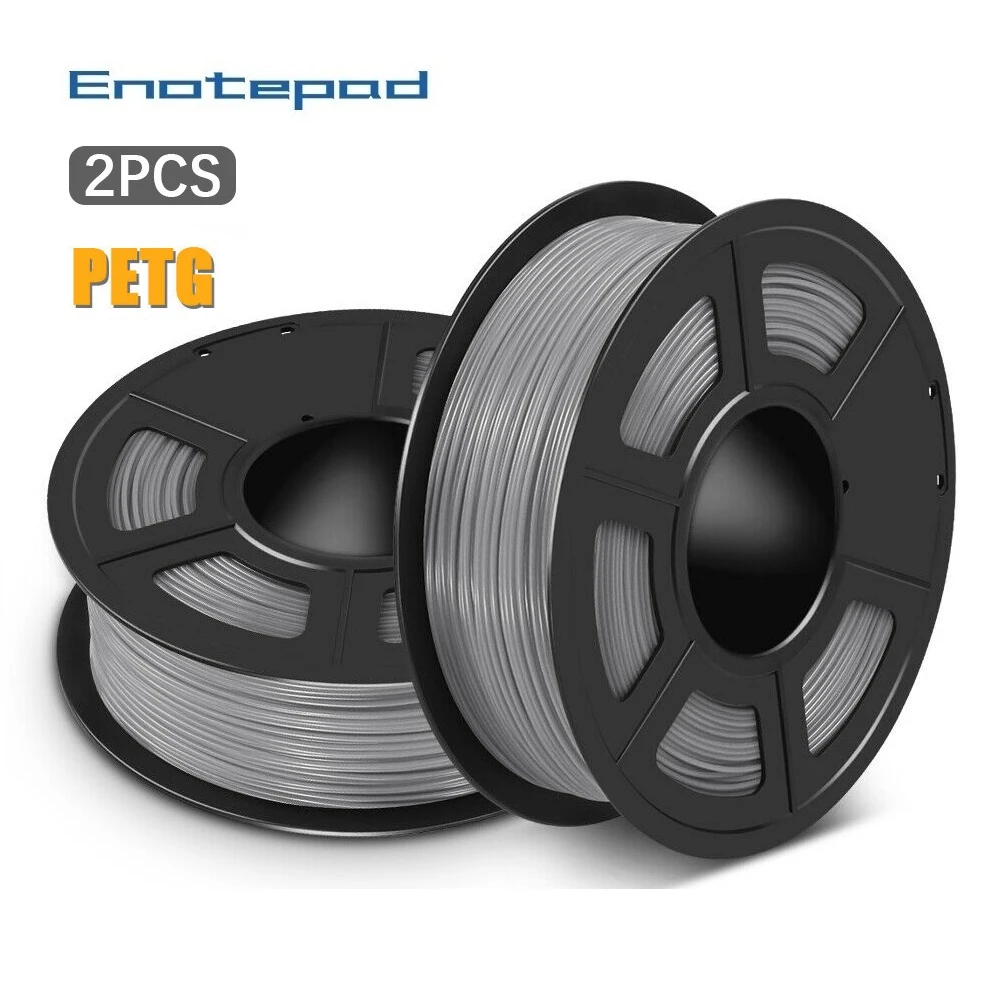 

Enotepad PETG 3D Printer Filament 1.75mm Dooling Gift Material Hot Sale Black Color PETG 3D Filament Consumables 1KG/2.2LBS