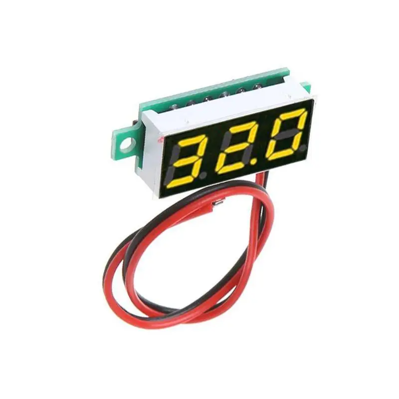 0 28 дюймов Dc 12v Мини ЖК дисплей Цифровой вольтметр Напряжение метр Панель вольт