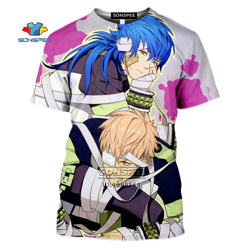 

SONSPEE 3D Print Japanese Anime DRAMAtical Murder Men's T-shirt DMMd Seragaki Aoba T shirt Women Casual Fitness Shirt Kawaii Boy