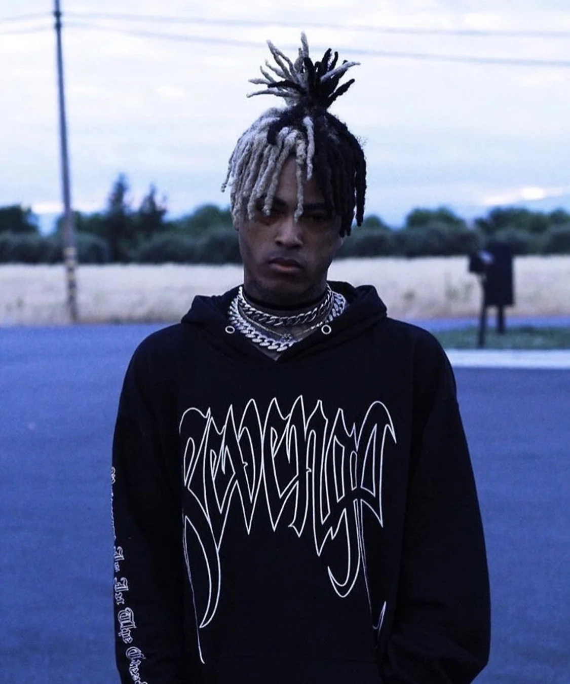 

2021 Xxxtentacion отомстить черный рэп с капюшоном рэп хип-хоп с длинным рукавом уличный рэп толстовки WY418