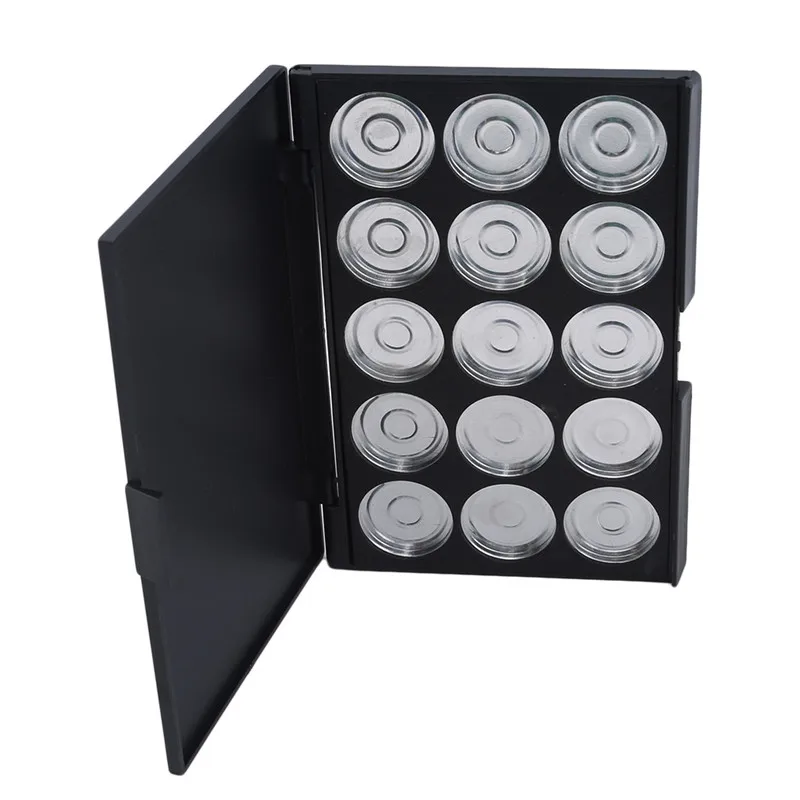 15 цветов Женская однотонная пустая Магнитная палитра теней для век румяна губная