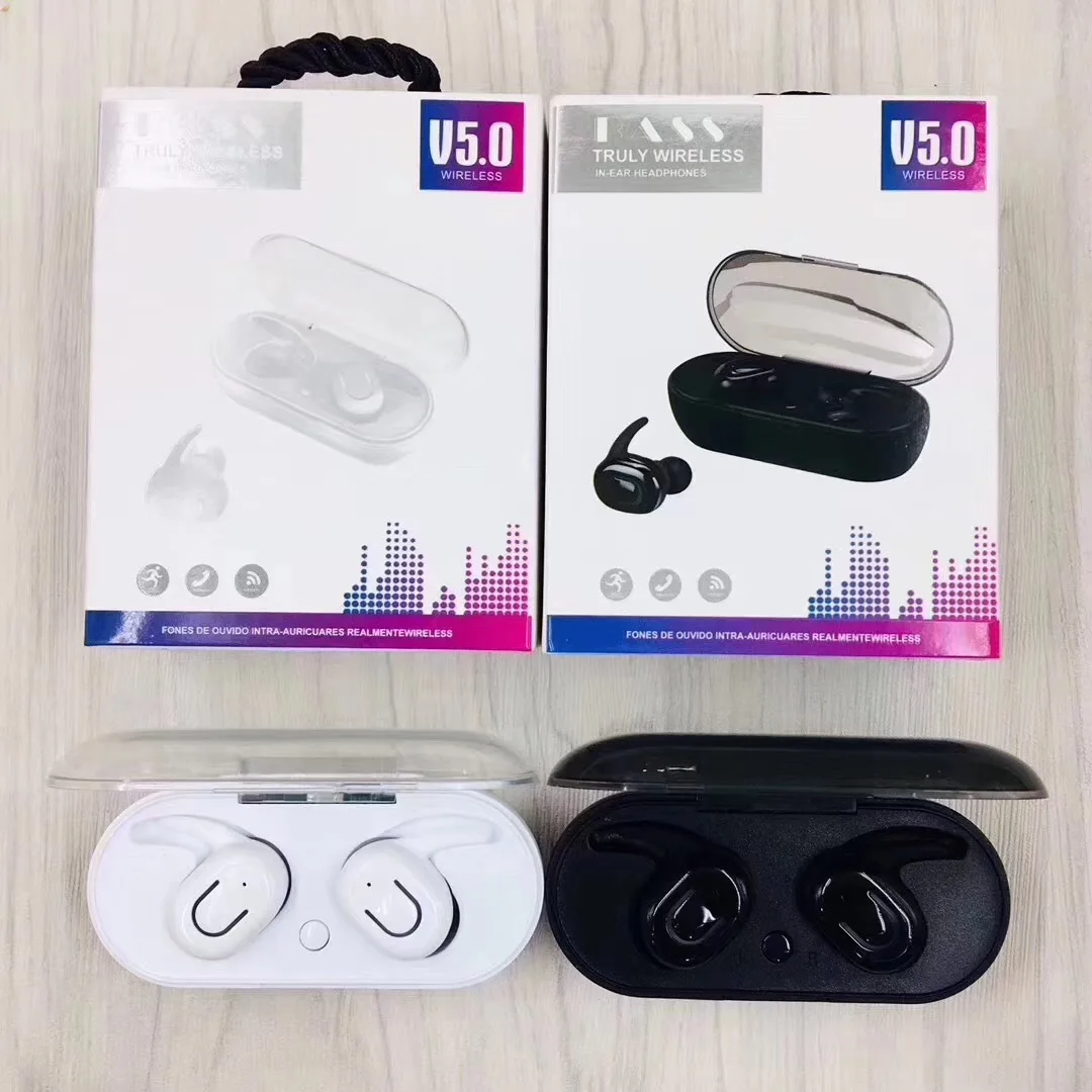TWS-1 Bluetooth V5.0 Earbuds Dual Ear Stereo Mini Wireless Sports Earphone In-Ear Touch Control Running True Wireless vs i12 i9s