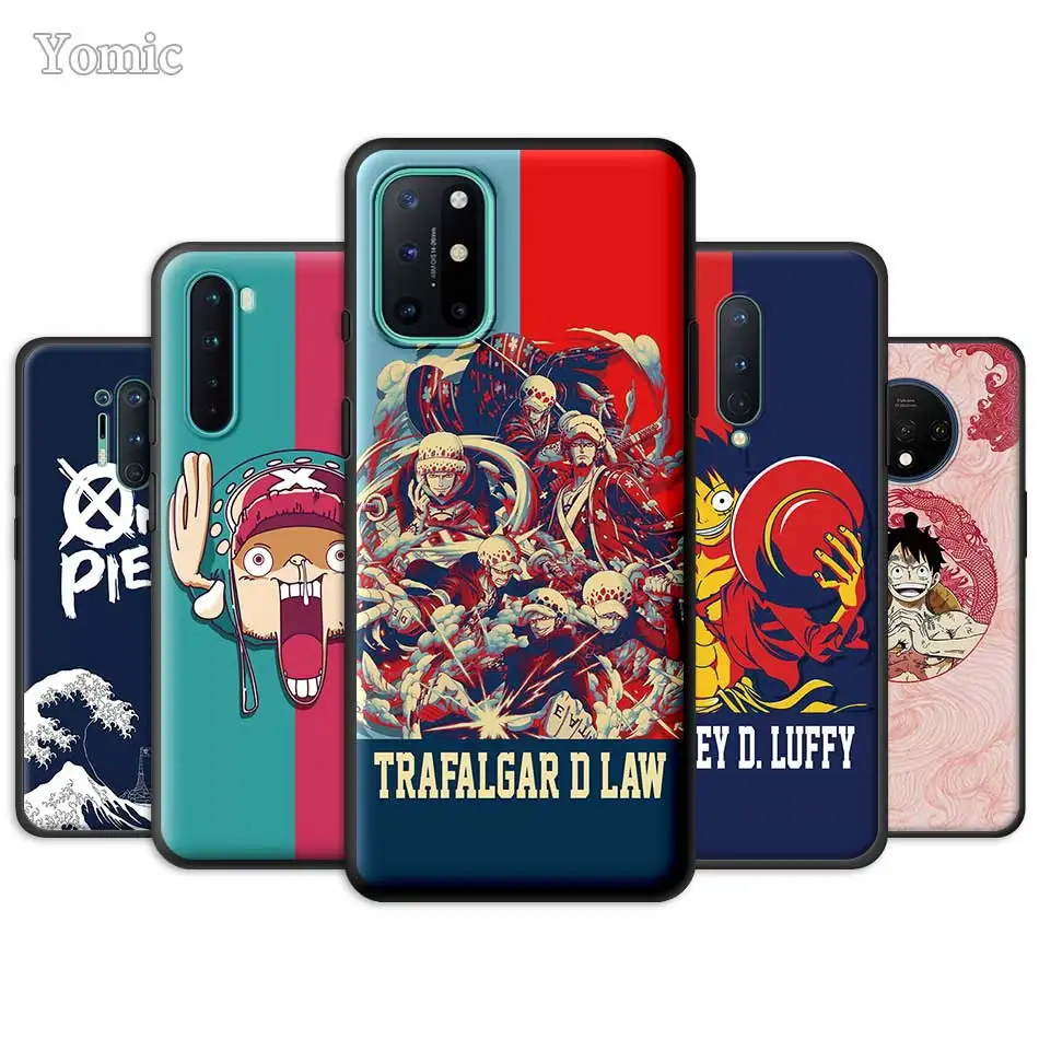 Чехол One Piece Luffy Anime для OnePlus 8 Nord N100 N10 7 8T 7T Pro 5G Z черный мягкий чехол телефона 1 + 8Pro 7Pro