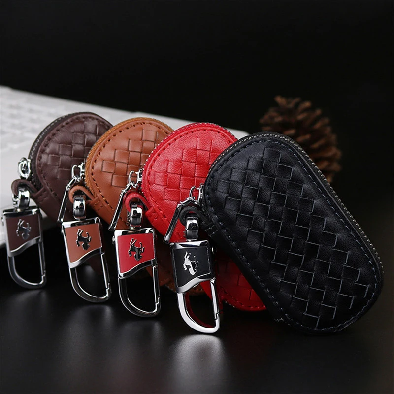 Чехол из натуральной кожи с логотипом автомобиля брелок для ключей ручная работа