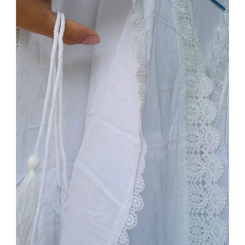 

Beach Tunic Cover Kaftans Sarong Bathing Suit Swimsuit New Swim Lace Womens Up Summer Beachwear Cotton Fits True To Size, Take
