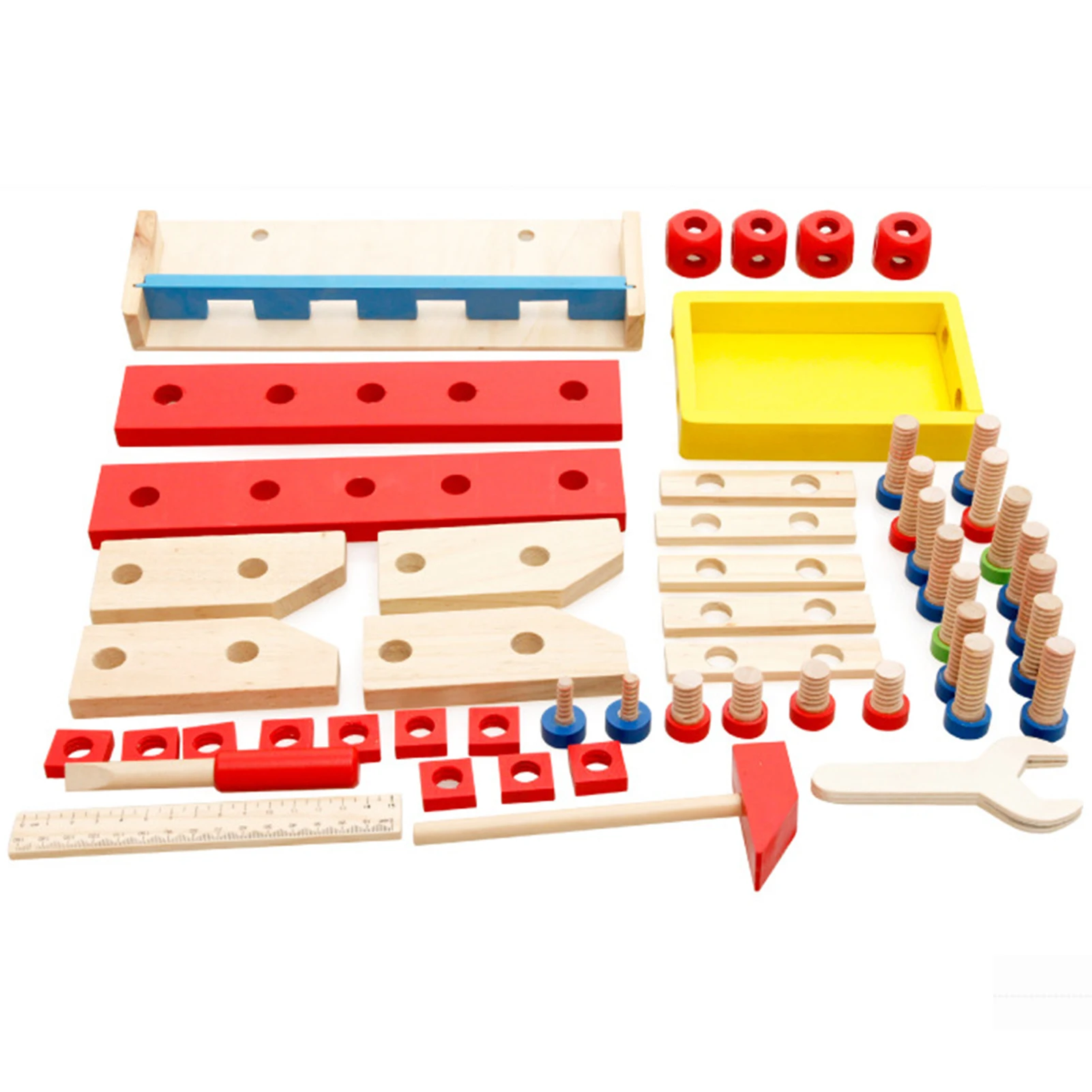 

Wooden Workbench Tools DIY Wooden Disassembly Tool Chair Montessori Toys Preschool Learning Educational Wooden Block Toys