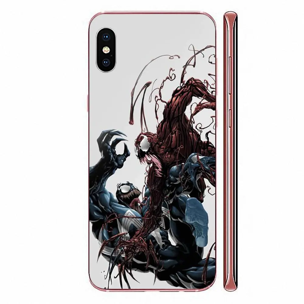 Venom Antivenom для Apple iPhone 11 Pro X XS Max XR 4 4S 5 5C 5S SE SE2 6 6S 7 8 Plus Мягкий силиконовый прозрачный