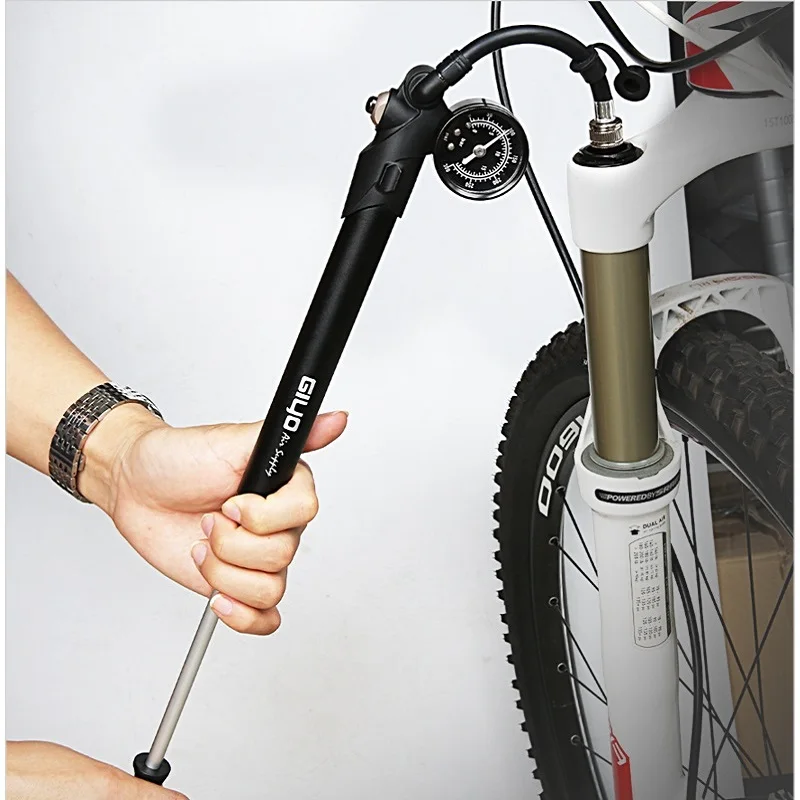 Шинонасос Giyo GS-41P 300psi для велосипеда Presta Schrader Bleeder горного с фиксированным