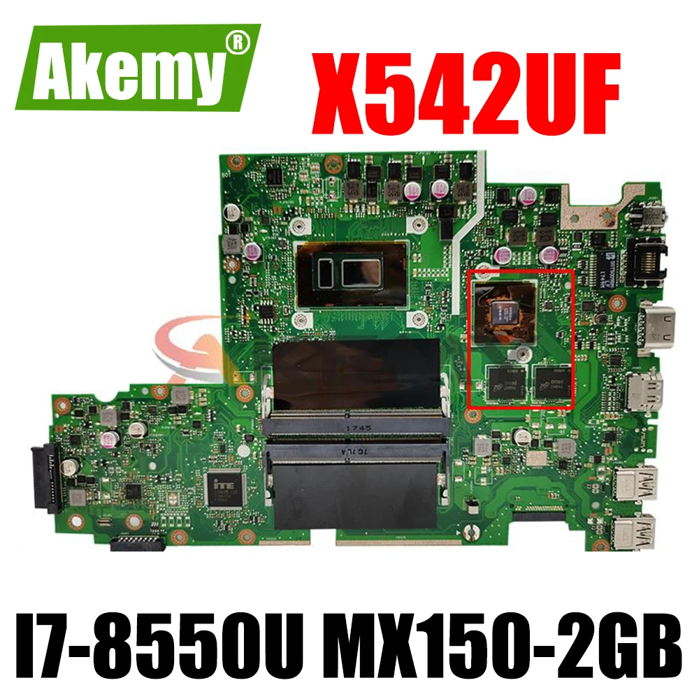 

X542UN Laptop Motherboard For ASUS VivoBook 15 FL8000UN V587UN X542UF X542UR X542UQ X542U Original Mainboard I7-8550U MX150-2GB