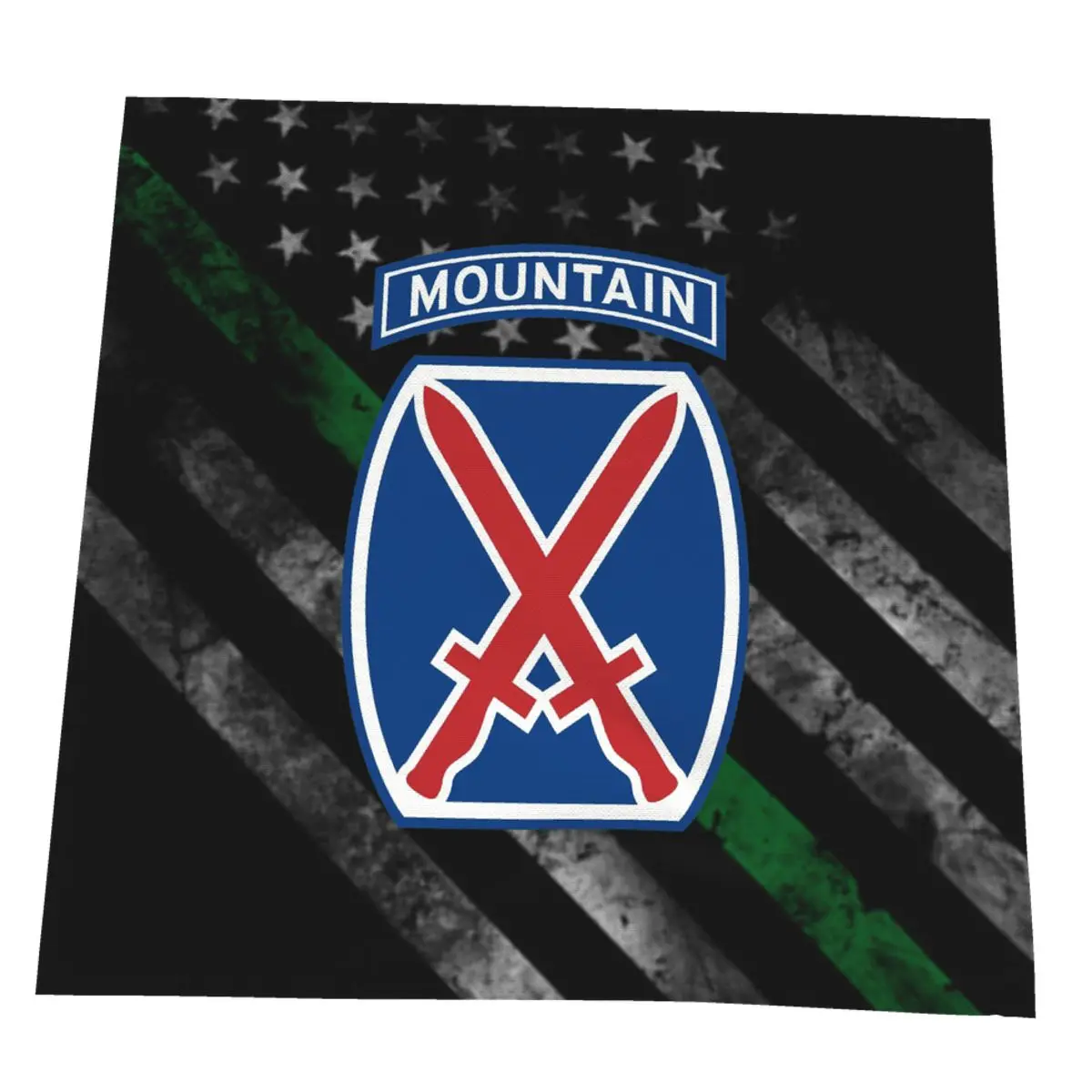 

US Army 10th Mountain Division Microfiber Cleaning Cloth Kitchen Towels Wipe Wine Napkins Car Window Clean Rags Dish Tea Towel