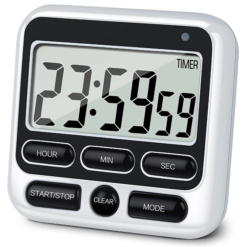 Digital Kitchen Timer with Mute/Loud Alarm Switch ON/OFF 12 Hour Clock &amp Memory Function Count Up Down fo | Дом и сад