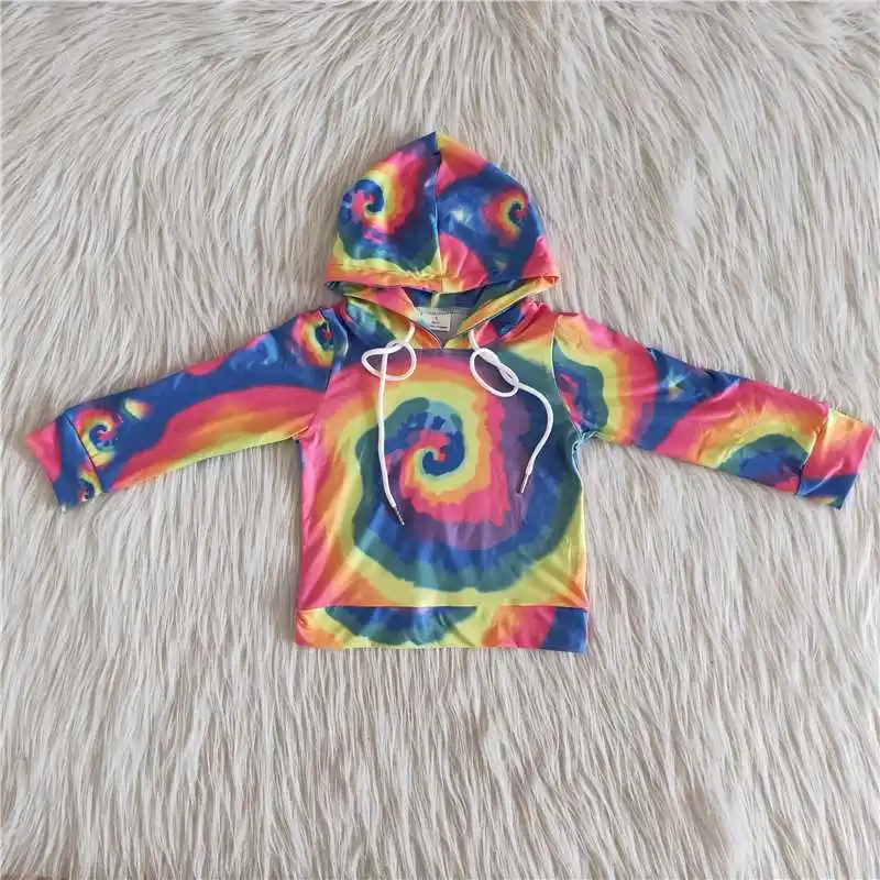 

Best Selling Swearshirt Rainbow Hoodies Fall Autumn Boutique Baby Girls Clothes
