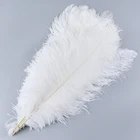 10-65 см белые страусиные перья, украшение для свадьбы сделай сам, аксессуары для карнавального стола, высококачественные шлейфы, рукоделие, оптовая продажа