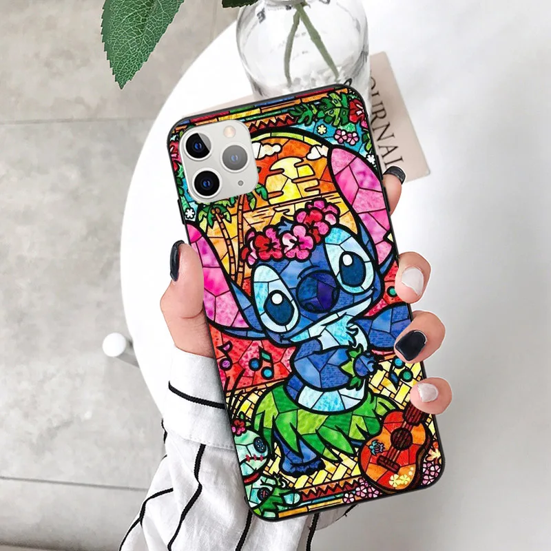 TPU Чехол для iPhone X XS MAX XR 11Pro 6 6S 7 8 Plus из ТПУ с милым мультяшным изображением принцессы дисни эльфа Ститч Винни Пуха - Цвет: TPU