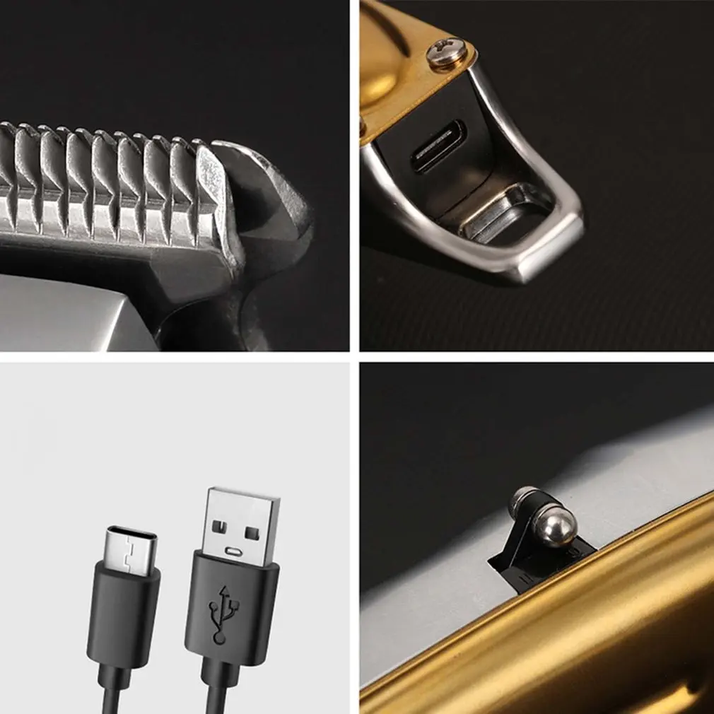 

Electric Oil Tip Hair Clipper Carved Blank Hair Clipper USB Charging Electric Clippers Hairstyle Carving Knife