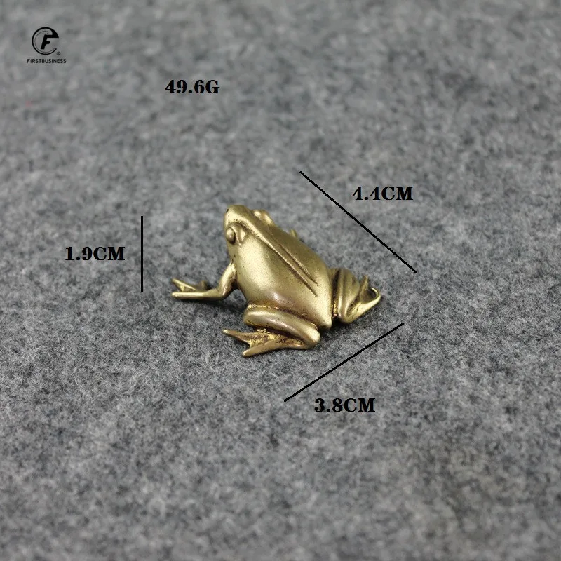 Винтажные медные маленькие фигурки лягушек офисные настольные украшения