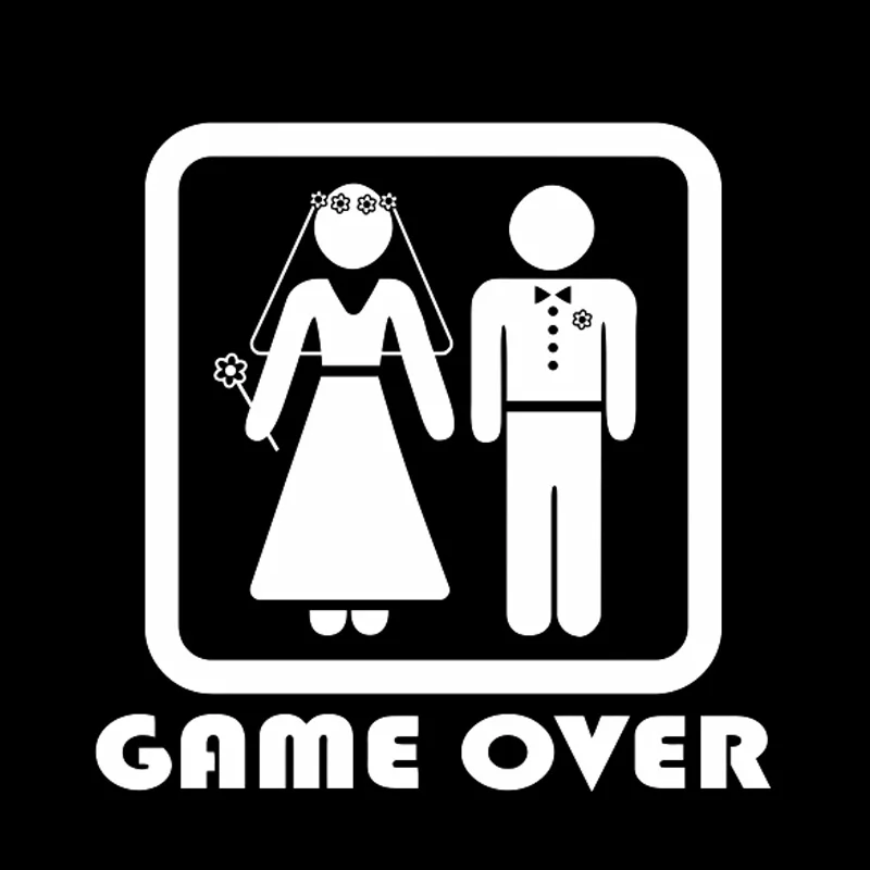 

Car Packaging Car or Car Styling End of Game Sticker In Black or Silver Bumper Sticker 15cm*15cm