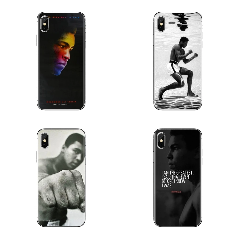 Мягкая сумка чехол с изображением Мохаммеда Али и цитатой королем бокса США для