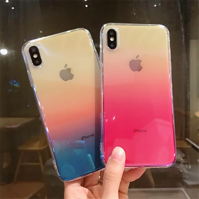 Прозрачный мягкий силиконовый чехол Blu Ray из ТПУ для iphone 7 8 Plus X XR XS Max 6 6s задней
