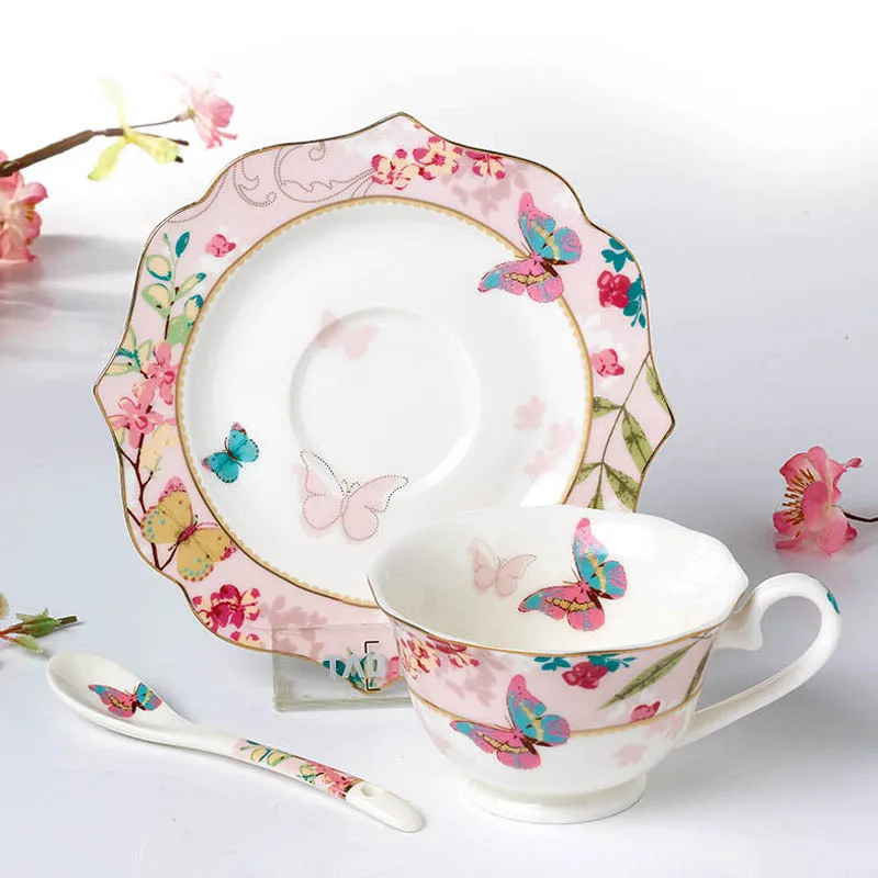 YeFine керамическая чайная чашка и блюдце дизайнерский набор из костяного фарфора