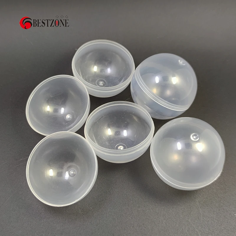 Пластиковые пластиковые игрушечные капсулы 40 шт./лот диаметром 32 мм прозрачные с