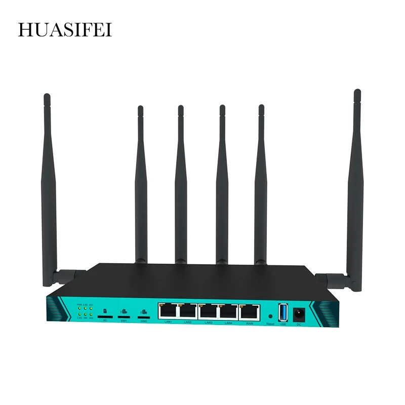 Unlocked 1200Mbps High-Power Gigabit LTE 3G4G Router Dual Sim 4G Bonding Router  Rj45 Ethernet Port Lte Mobile Broadband