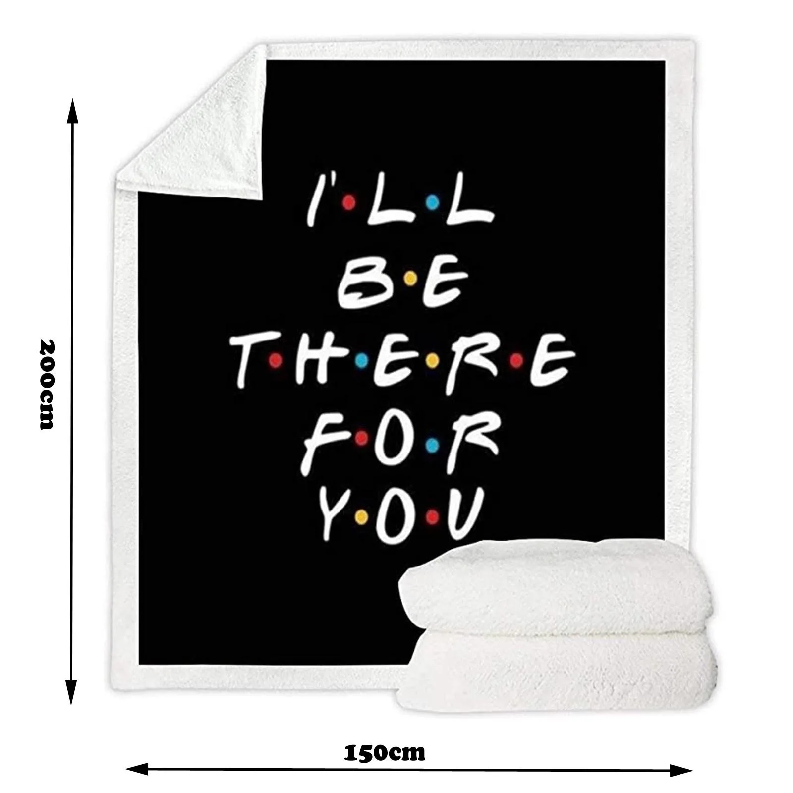 

Comfortable Wrap Blanket Perfect Letter Blanket A Gift For Family Friends Lovers High Density Super Soft Flannel Blanket