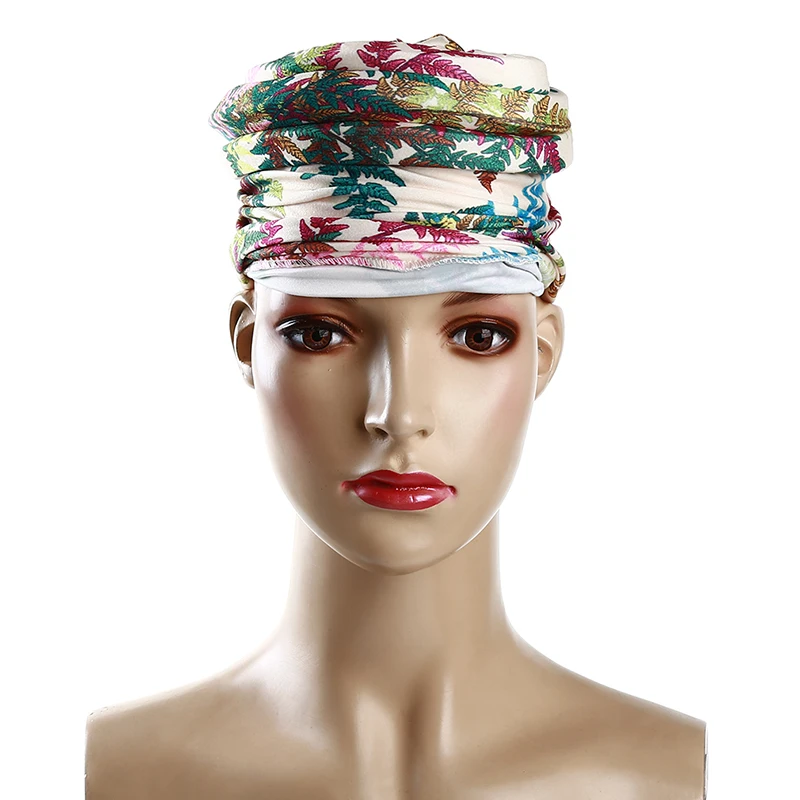 Классический цветочный принт мусульманский хиджаб шарф для женщин длинные