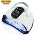 Сушилка для ногтей SUN X10 MAX с 66 светодиодами, быстросохнущая УФ-лампа для гель-лака с таймером и автоматическим датчиком, инструменты для маникюра и педикюра
