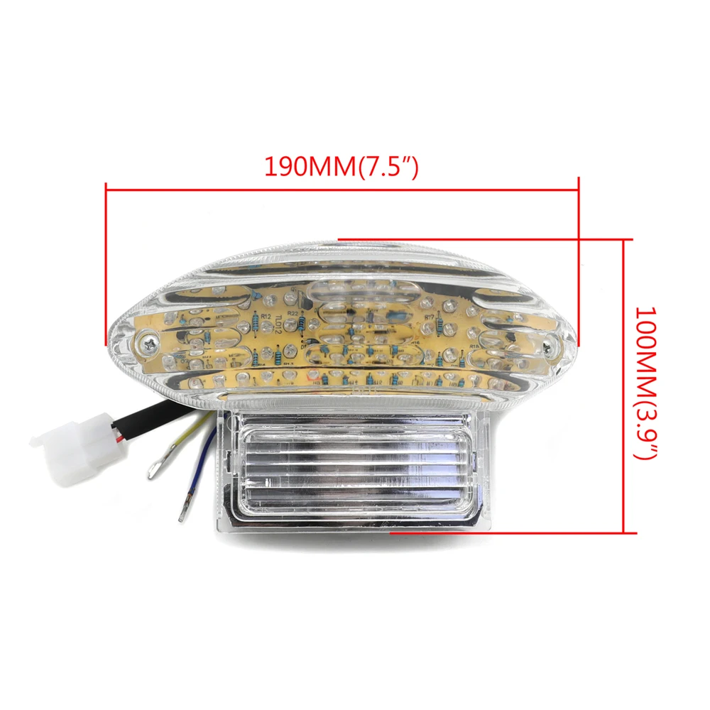 Светильник с интегрированными поворотными сигналами для ྟ གྷ Suzuki Hayabusa GSXR1300