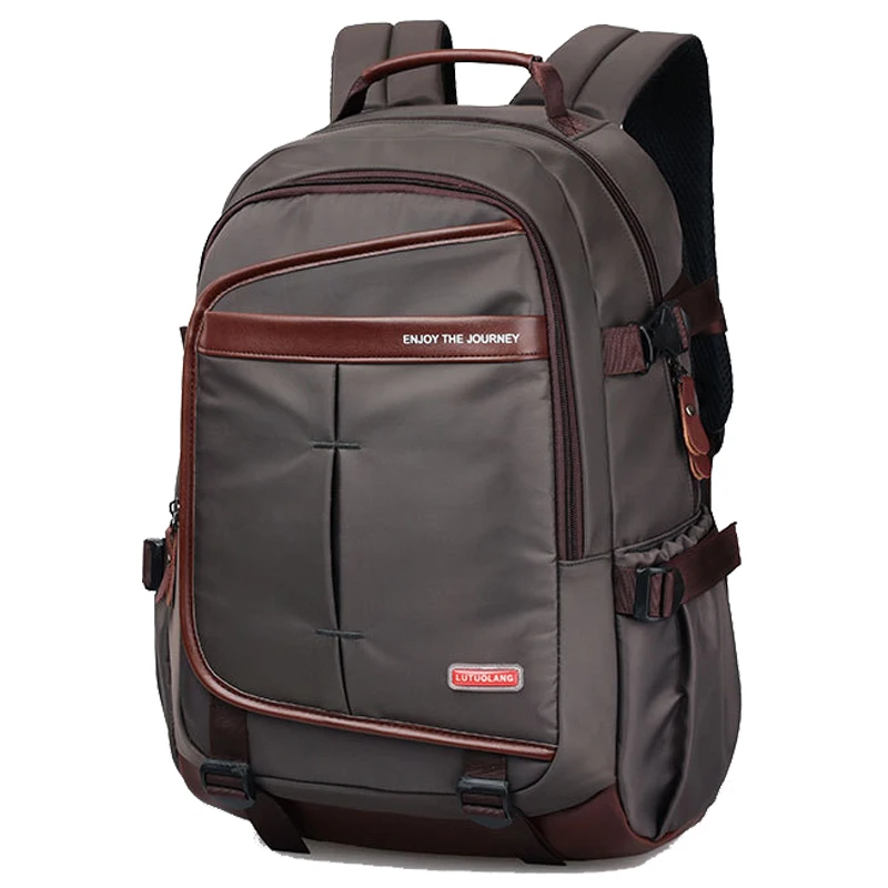 Chuwanglin Male laptop backpack vintage 18" travel backpacks fashion waterproof school backpacks men's bookbag mochila S82208 - Цвет: brown
