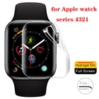 Защитная пленка для Apple Watch 3 2 1 3, прозрачная, полное покрытие, для iWatch 4 5 6 SE 40 мм 44 мм