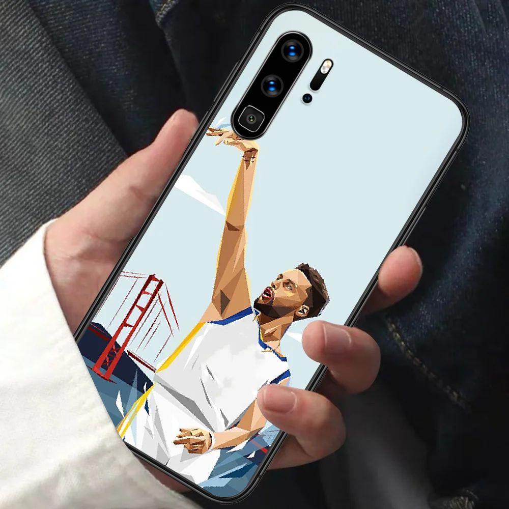 

Curry Phone Case For HUAWEI P 9 10 20 30 40 Lite smart Pro Z 2019 Nova 5T 6 7 i black Cell Soft Hoesjes Silicone Shell Trend