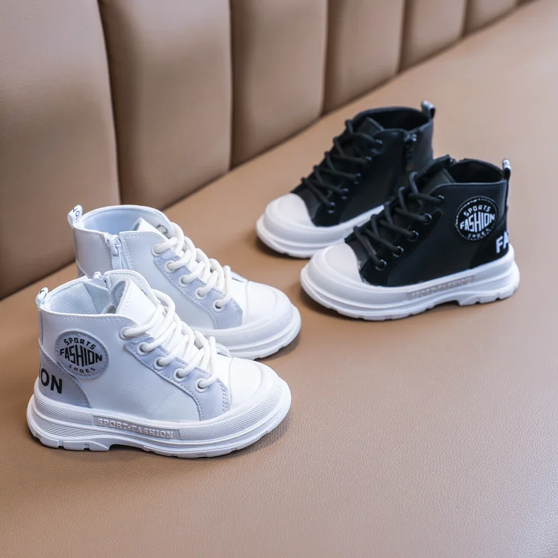 Ботинки детские кожаные Нескользящие на возраст 1-6 лет Осень-зима | Мать и ребенок