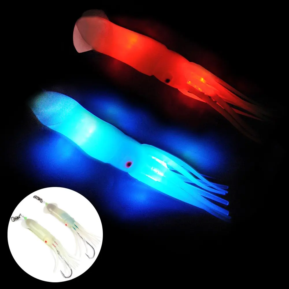 Двойной искушение морская наживка Троллинг кальмар Морской приманки тизер 4 7