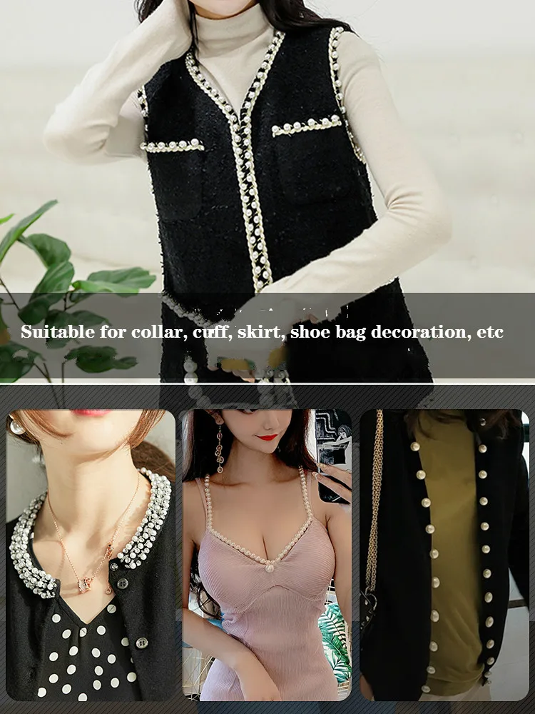 1 ярдов/партия вышитое бисером кружево лента тесьма кружевная ткань отделка