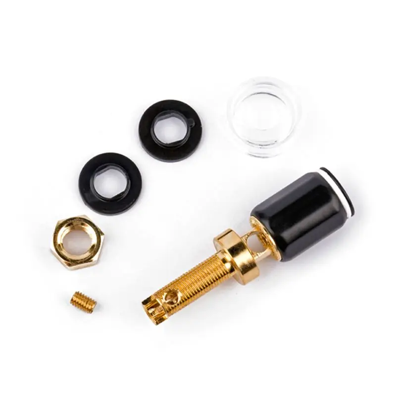 4pcsTerminal зажимный винт 4 мм Медь контрольные выводы вилки типа банан гнездо HI END