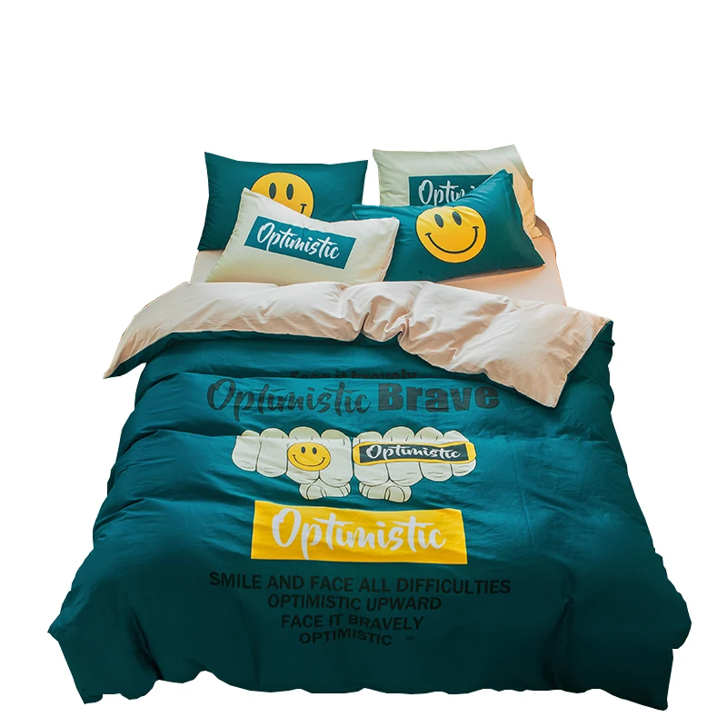 

Cartoon children's gift Bedding Set Dropshipping Duvet Cover Set Cotton Bed Set With Flat Sheet Fitted Sheet Dream
