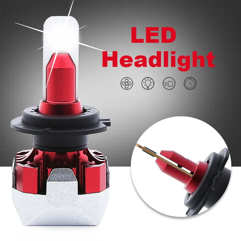 

2PCS F6 Auto H4 led H7 LED Far Car Headlight 12V 110W 9800LM H1 H11 9005 HB3 9006 HB4 H8 9012 HB2 9003 6000K LED Lights