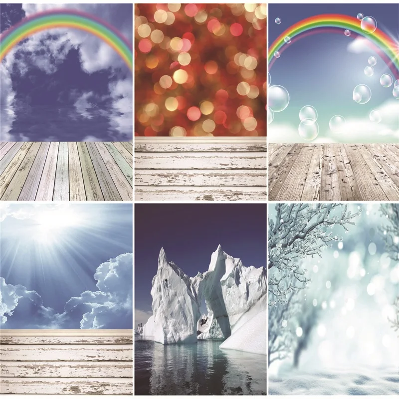 

Vinyl Custom Photography Backdrops Prop Wooden Planks Photography Background #SD-04