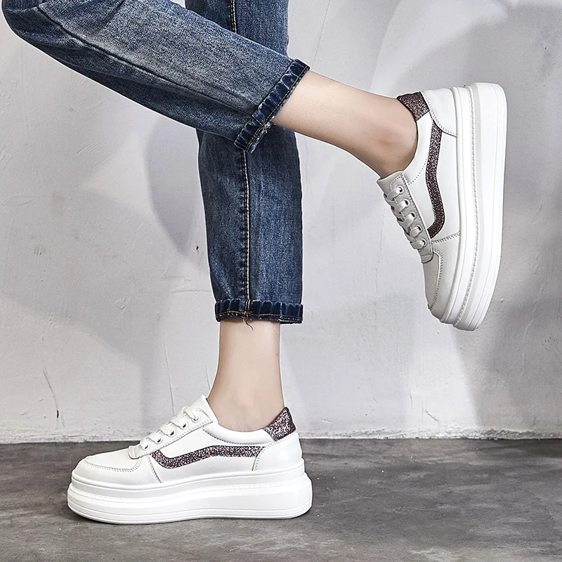 Женские теннисные туфли мягкие кроссовки на платформе спортивная обувь для