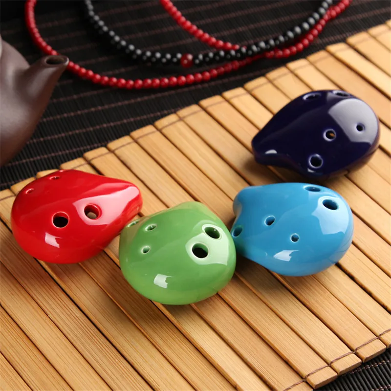 6 отверстий Ocarina Ceramic Alto C Legend of музыкальные инструменты флейта | Спорт и