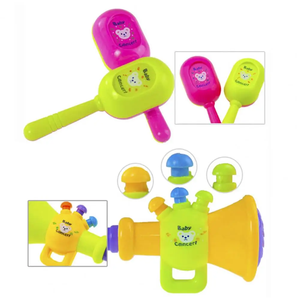 5Pcs Kids Hand Drums Educational Toys Indoor Outdoor Interactive Playing Percussion Kids Gift