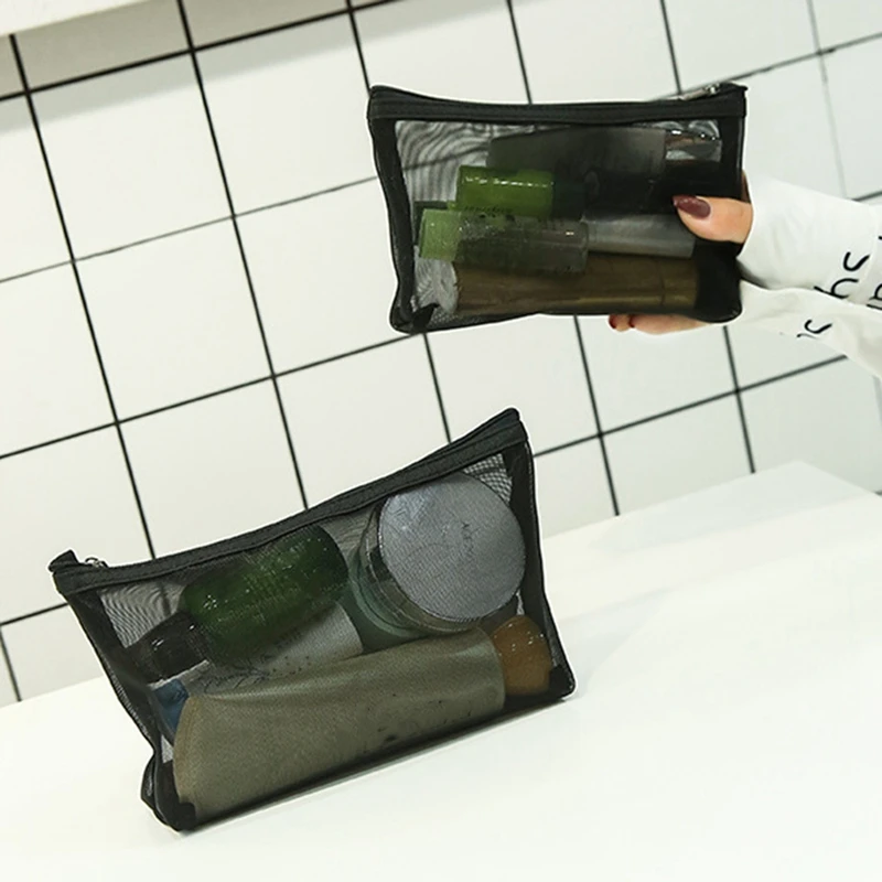 

Transparent Women Cosmetic Bag Function Makeup Case Zipper Make Up Organizer Storage Pouch Toiletry Beauty Wash Bag