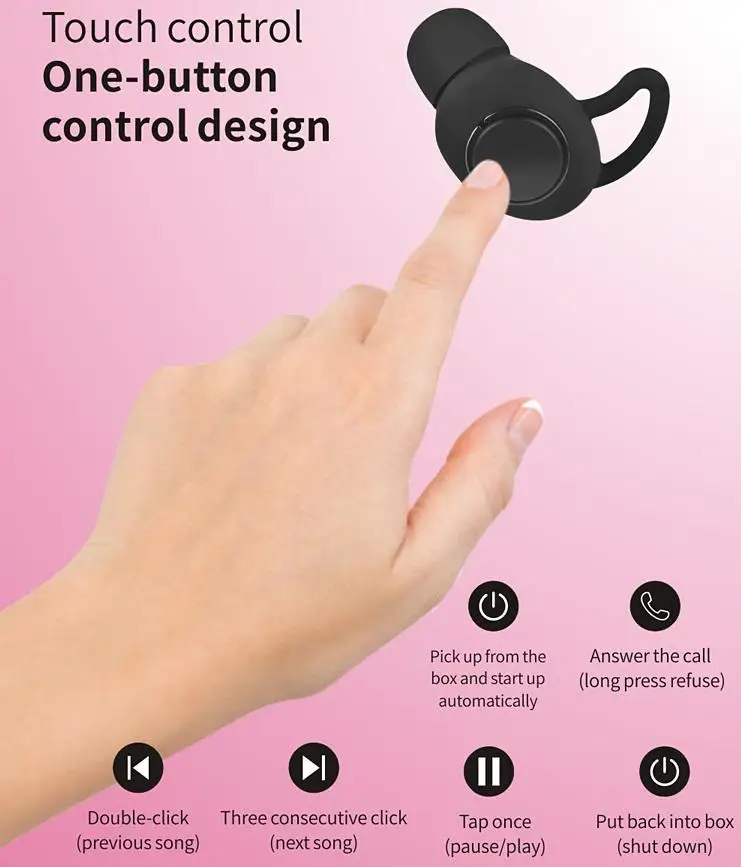 A13 TWS Bluetooth 5 0 стерео наушники беспроводные водонепроницаемые с шумоподавлением в