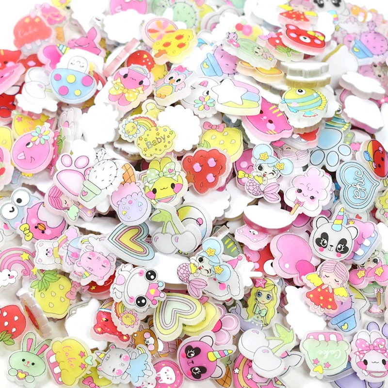 

50pcs Mixed Creative Cartoon Resin DIY Home Craft Supplies Decorations Phone Shell patch Headdress Hairpin Accessories Materials
