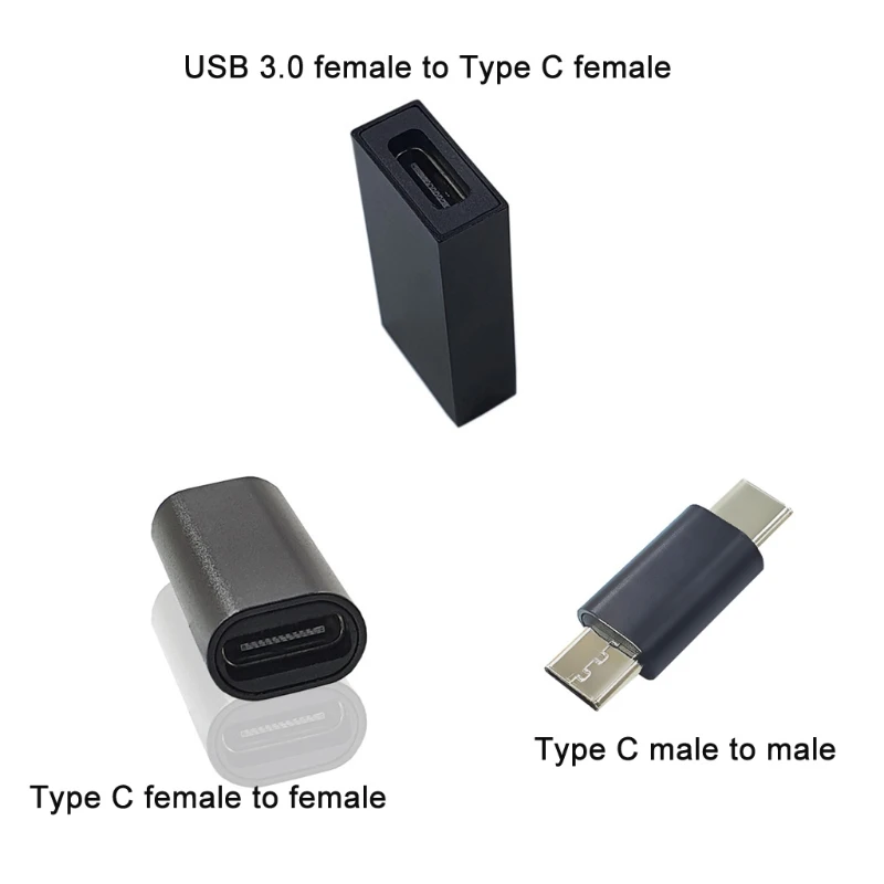 

Universal Type C Female to Female, USB C Male to Male, USB 3.0 to Type C Female Converter Adapter for Mobile Phone Tablet
